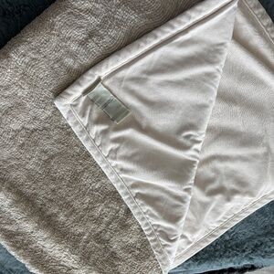 Pottery Barn Grey and Cream zebra swish stripe throw